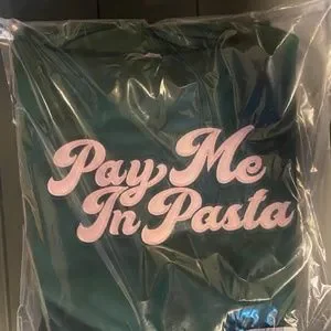 Natalie Noel Tops New Pay Me In Pasta Green Hoodie Poshmark